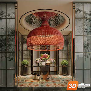 Lobby Decoration Skp Files 